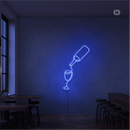 Sinal de néon Amante do vinho