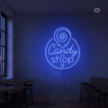 Sinal de néon Candy Shop