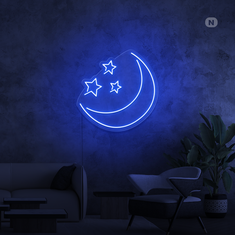 Sinal de néon  Lua