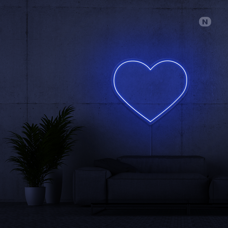 Sinal de néon Coração