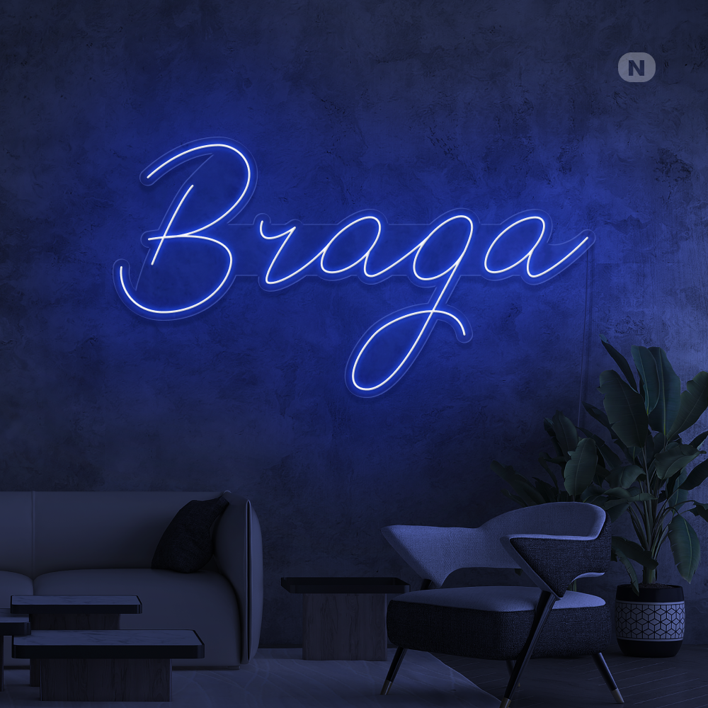 Sinal de néon Braga