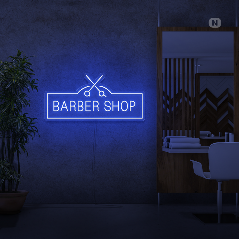 Sinal de néon Barber Shop
