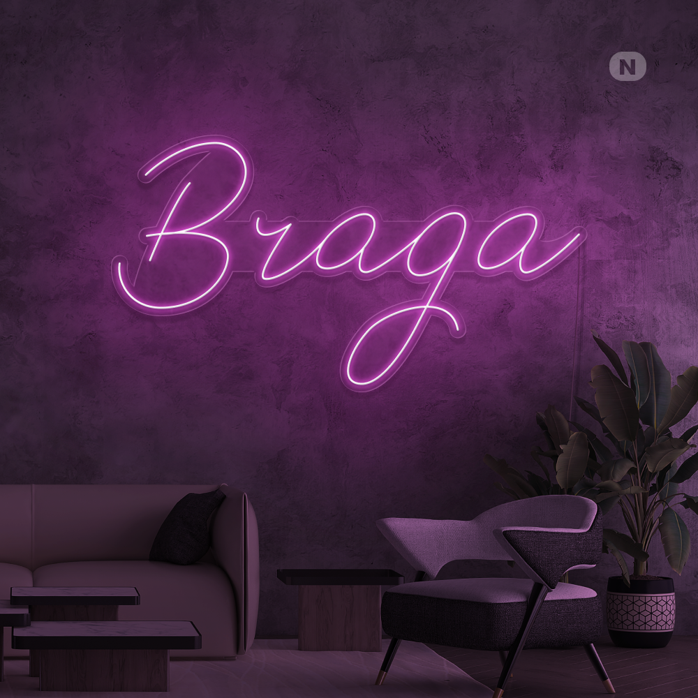 Sinal de néon Braga