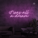 Sinal de néon It was all a dream