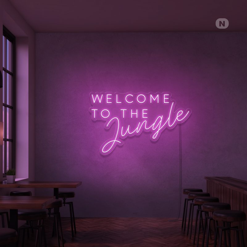 Sinal de néon We're All Mad Here