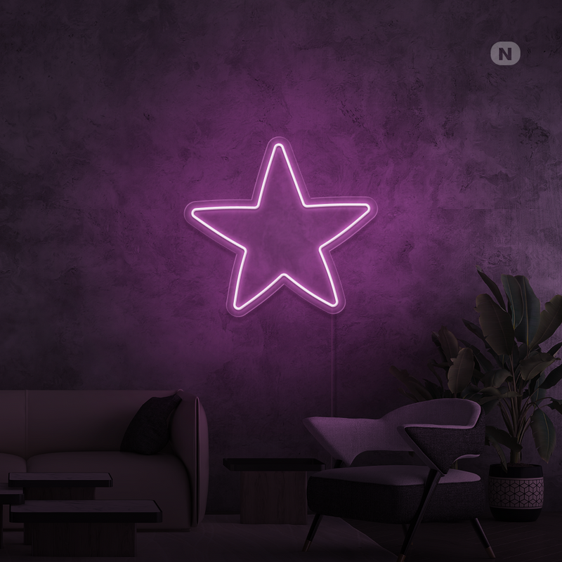 Sinal de néon Estrela