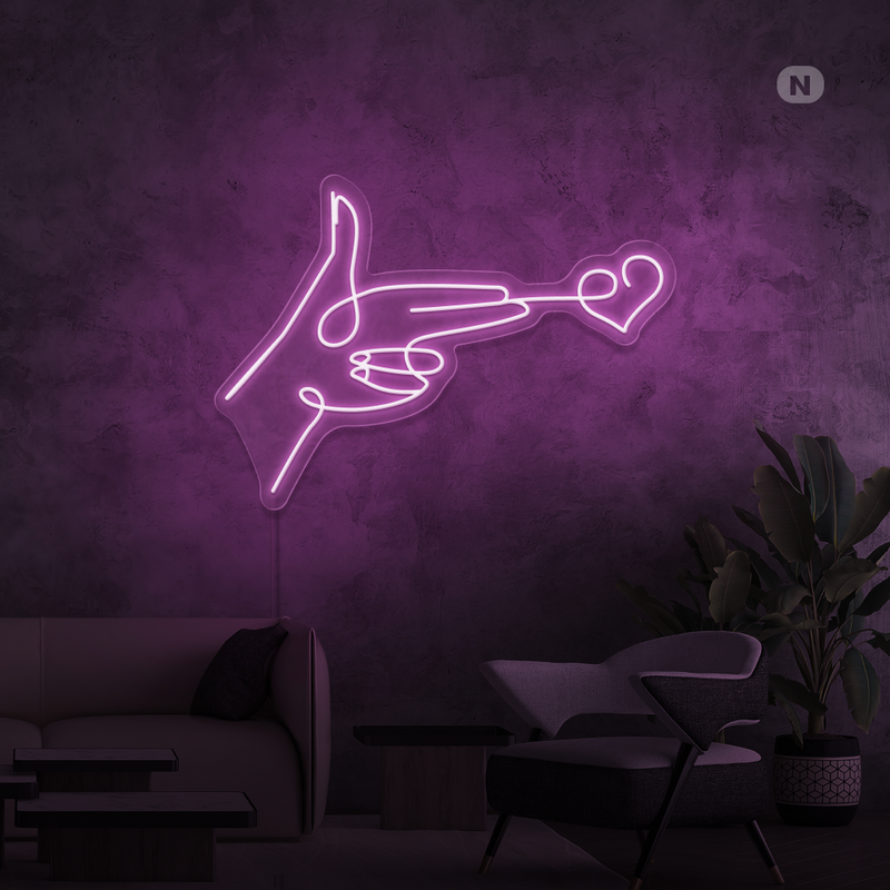 Sinal de néon Lovestarget