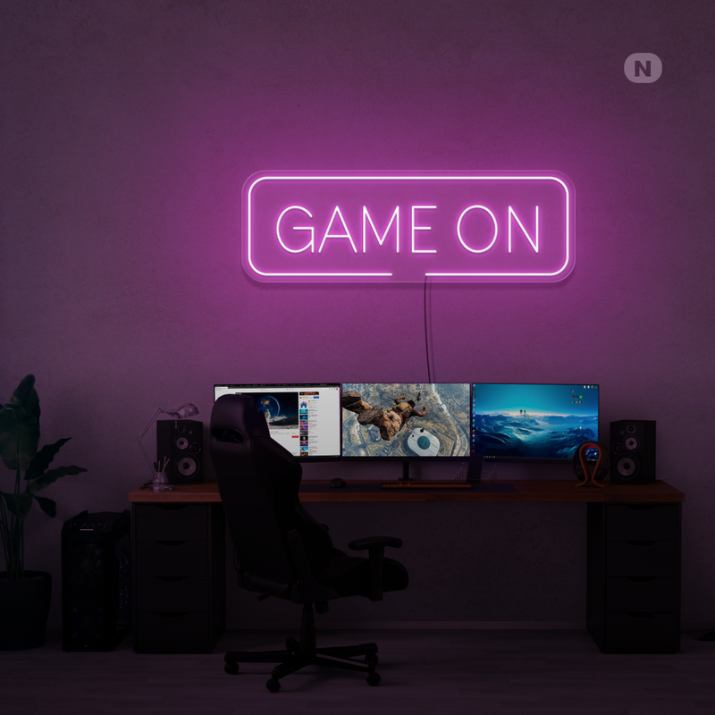 Sinal de néon Game On