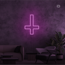 Sinal de néon Estrela cruzada