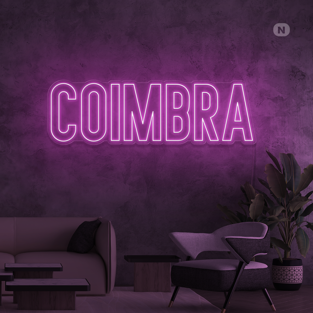Sinal de néon Coimbra
