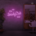 Sinal de néon Beauty Club