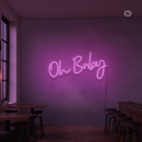 Sinal de néon Oh Baby