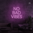 Sinal de néon No Bad Vibes