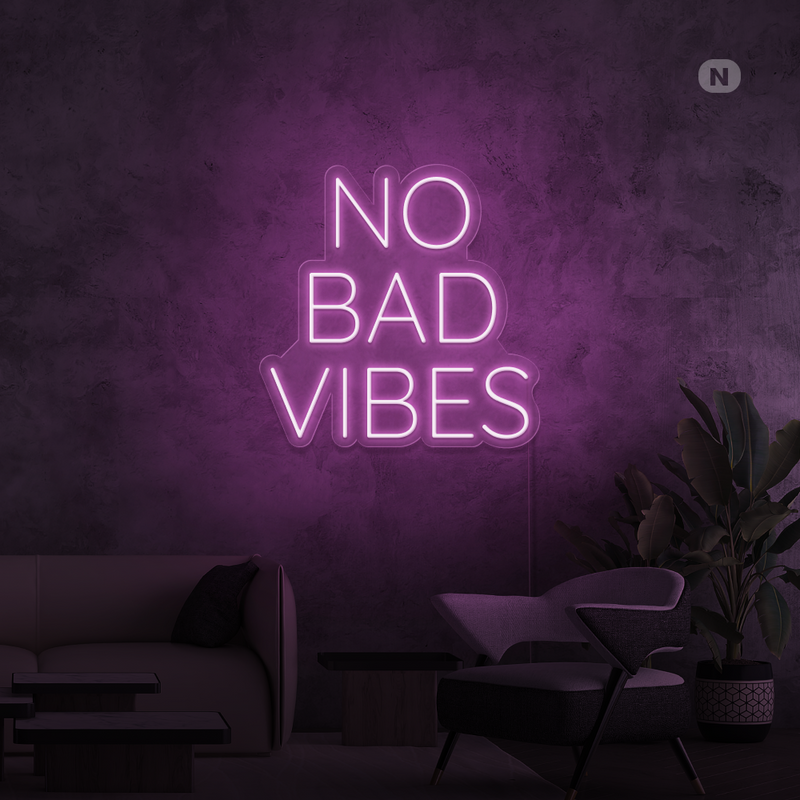 Sinal de néon No Bad Vibes