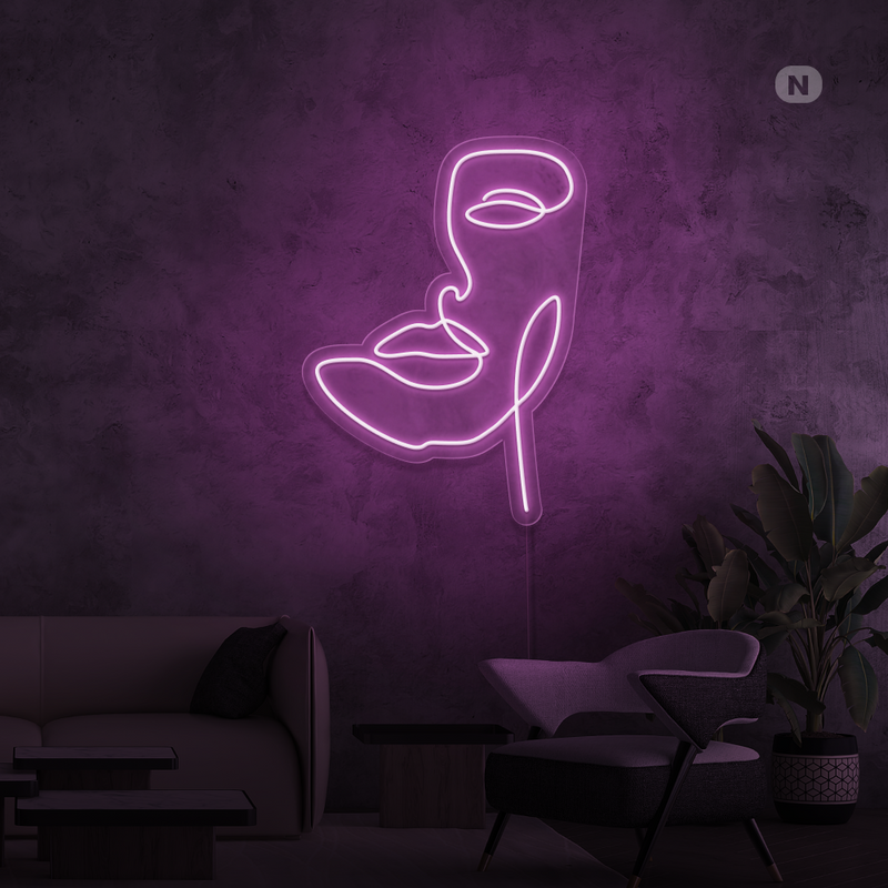 Sinal de néon Máscara