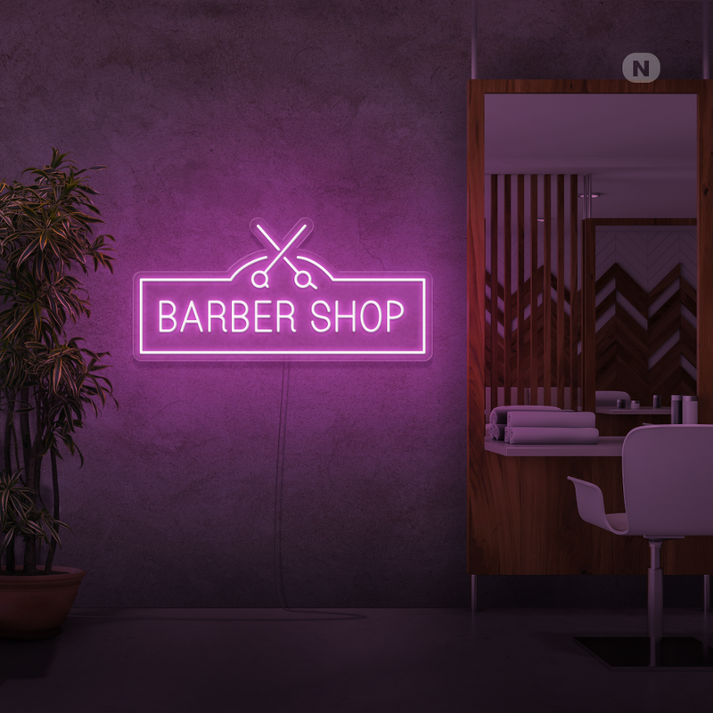 Sinal de néon Barber Shop