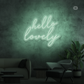 Sinal de néon Hello Lovely