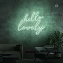 Sinal de néon Hello Lovely