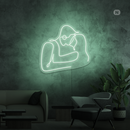 Sinal de néon Casal de namorados