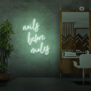 Sinal de néon nails before males