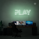 Sinal de néon Play
