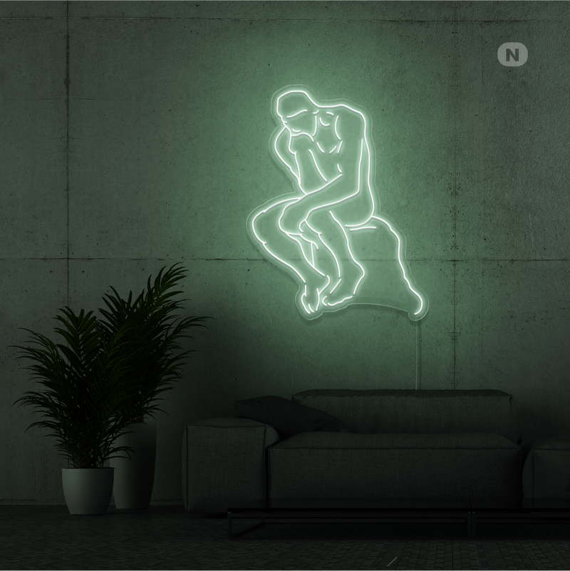 Sinal de néon O Pensador