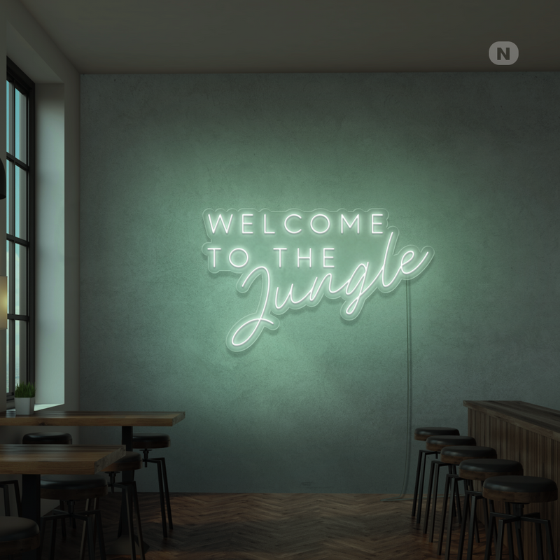 Sinal de néon We're All Mad Here