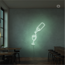 Sinal de néon Amante do vinho