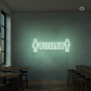 Sinal de néon Toilet