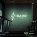 Sinal de néon Power Up