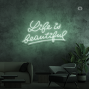 Sinal de néon Life Quote 2