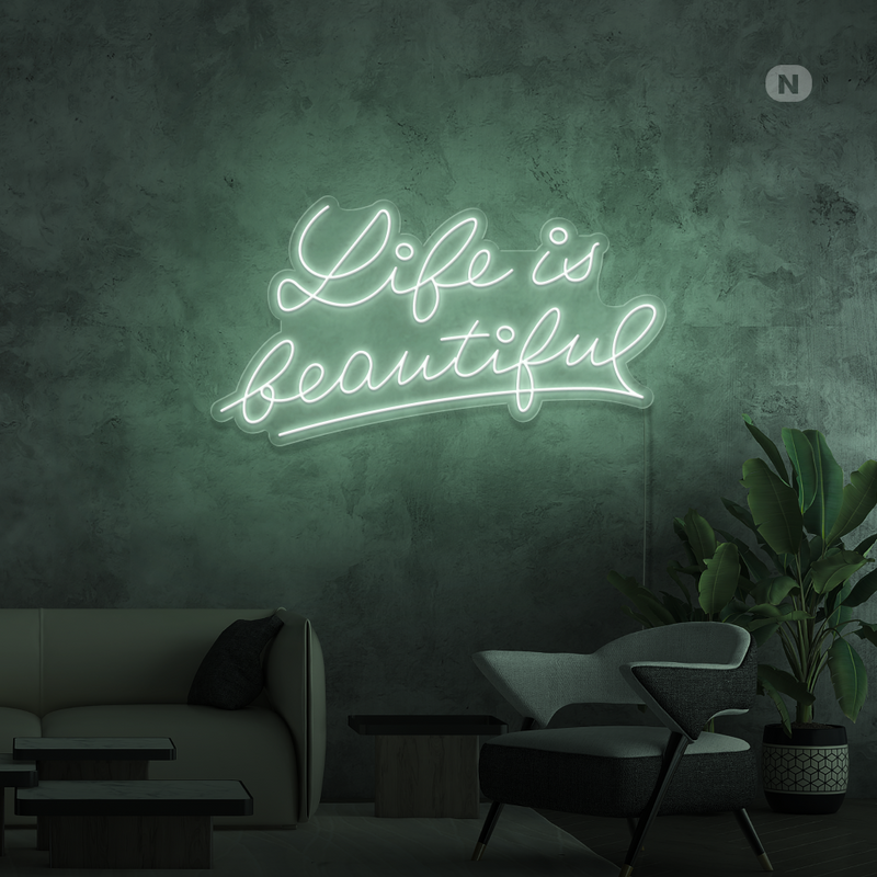 Sinal de néon Life Quote 2