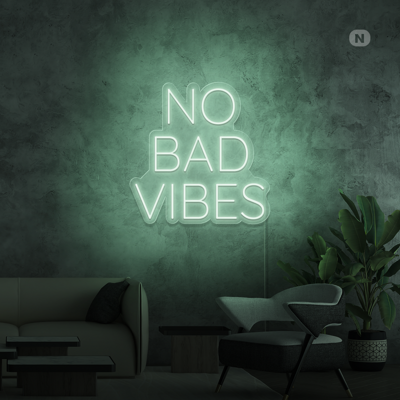 Sinal de néon No Bad Vibes