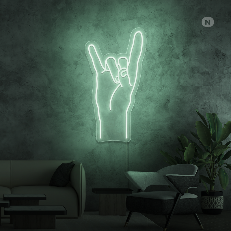 Sinal de néon Rock & Roll