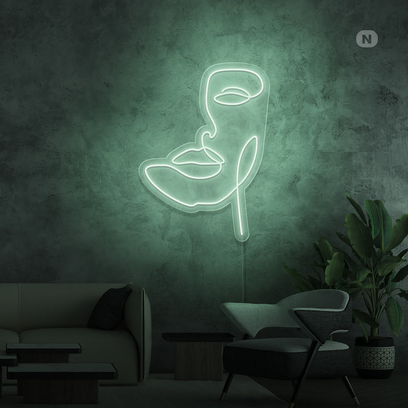 Sinal de néon Máscara