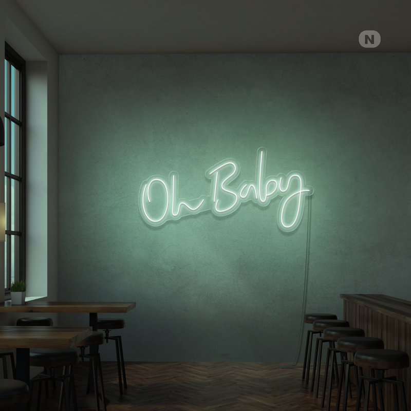 Sinal de néon Oh Baby