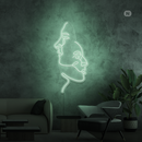 Sinal de néon Os rostos