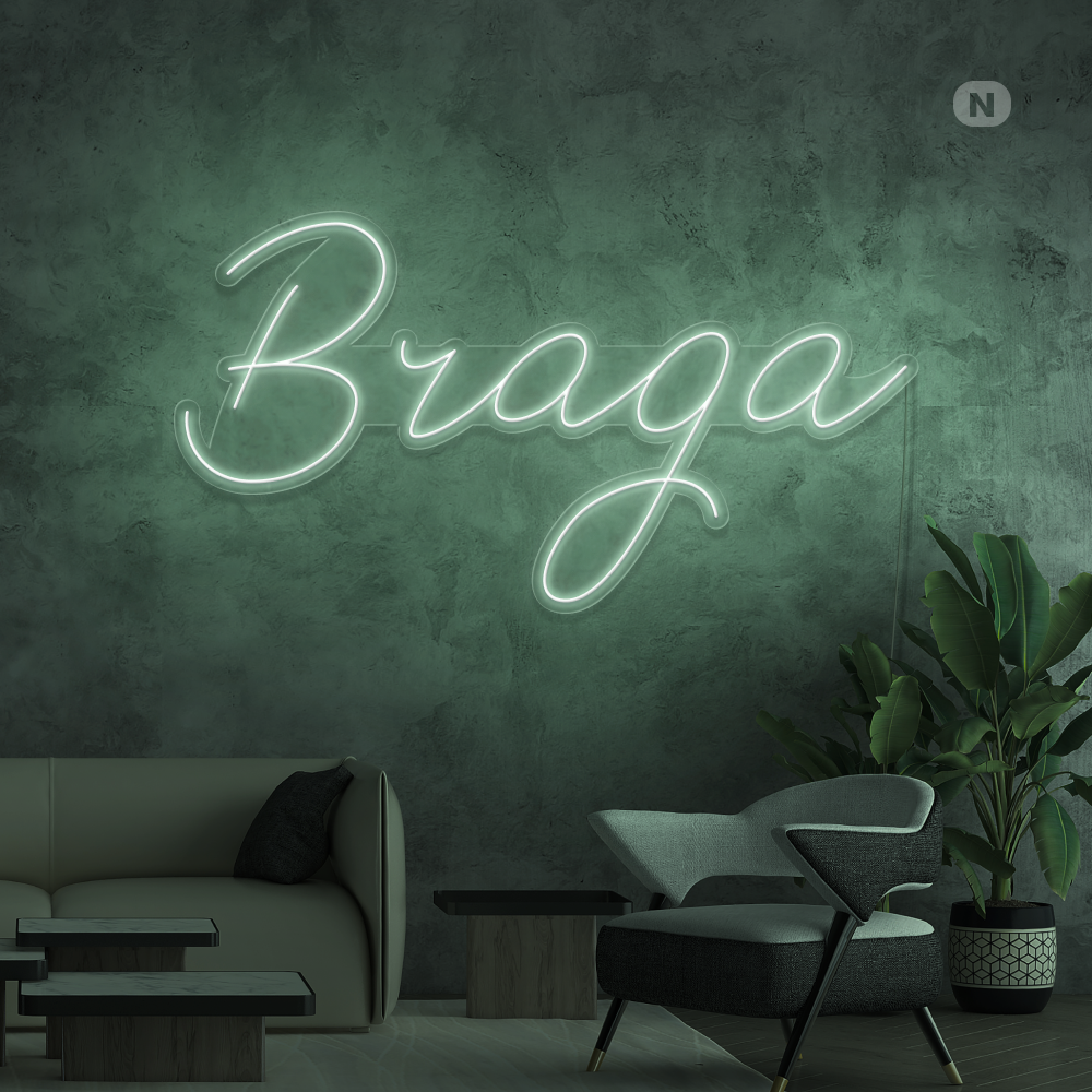 Sinal de néon Braga