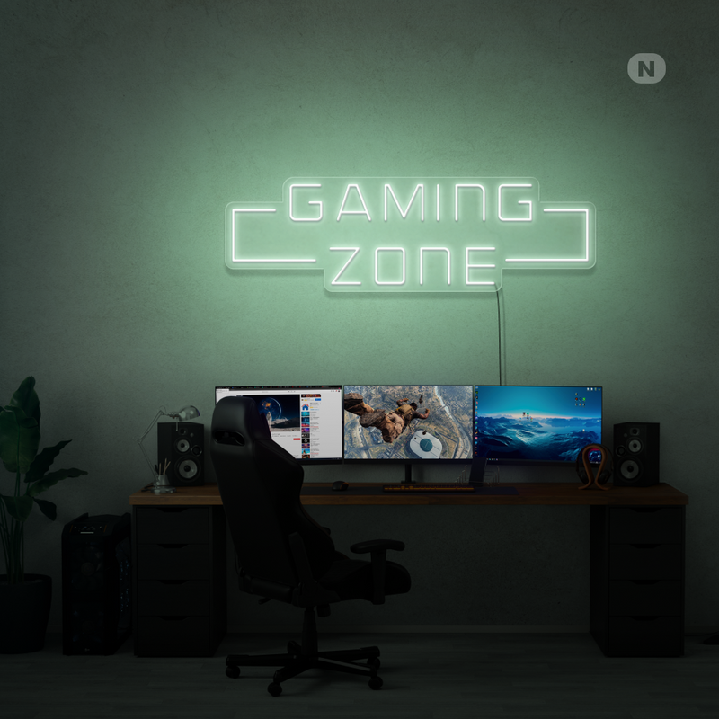 Sinal de néon Gaming Zone