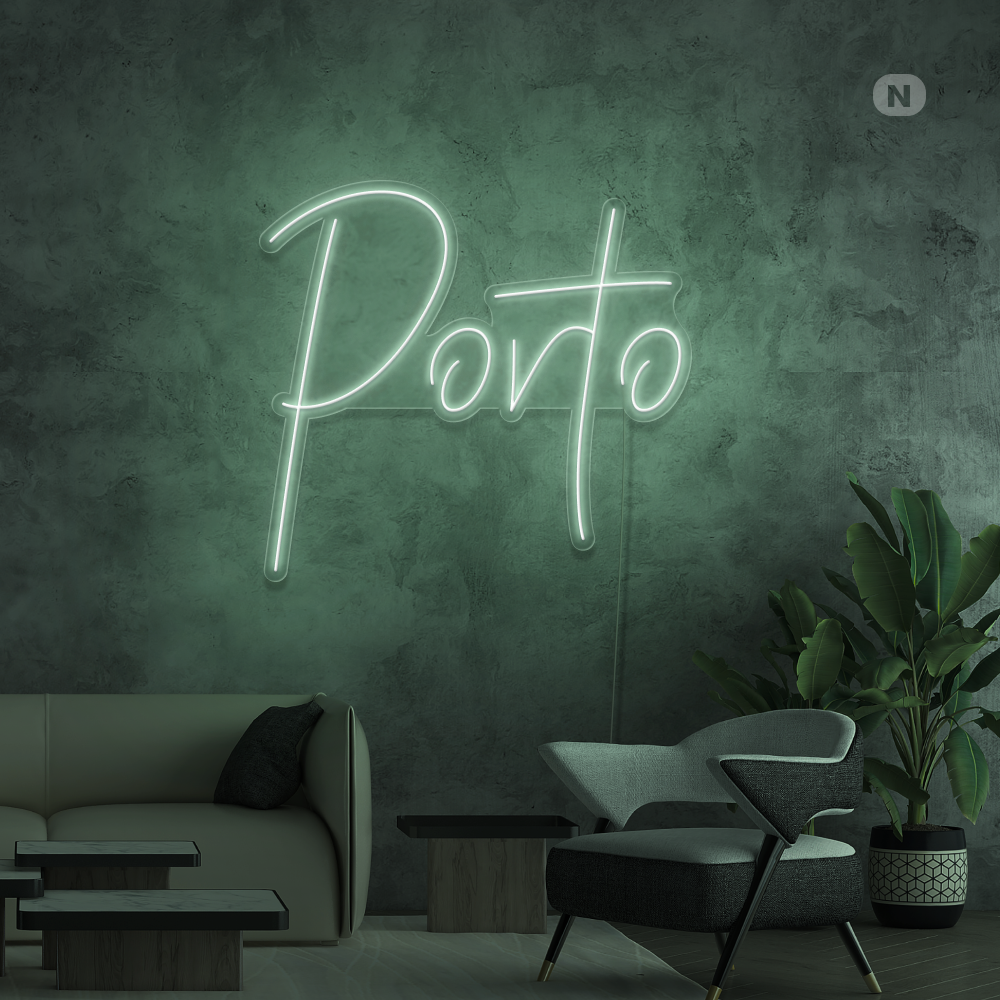 Sinal de néon Porto