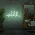 Sinal de néon Shhh