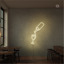 Sinal de néon Amante do vinho