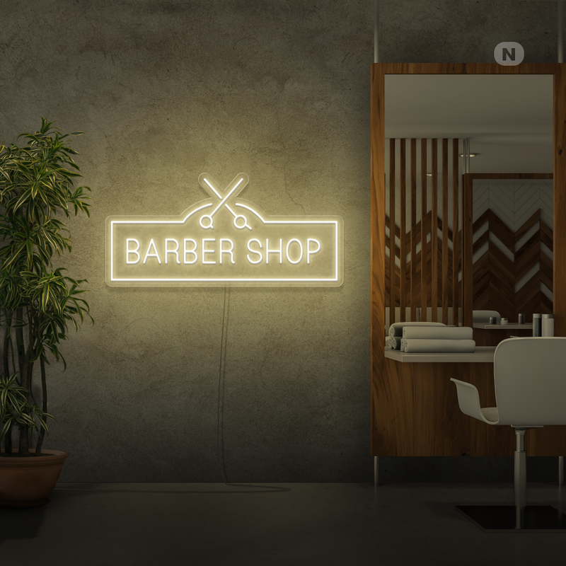 Sinal de néon Barber Shop