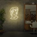 Sinal de néon Michelangelo's David