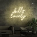 Sinal de néon Hello Lovely