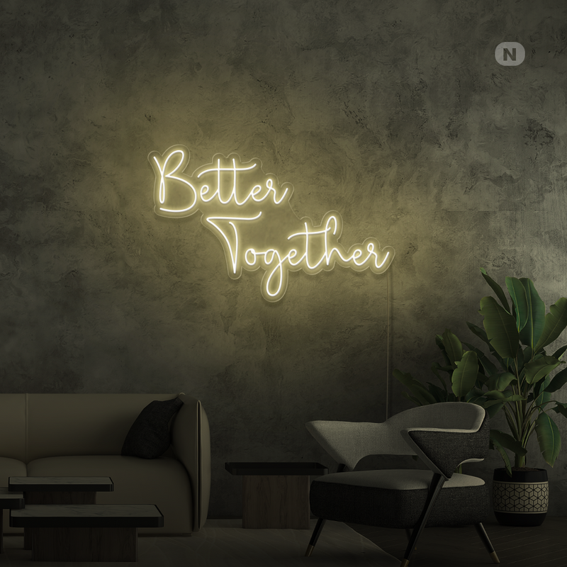 Sinal de néon Better Together