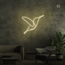 Sinal de néon Pássaro artístico