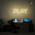 Sinal de néon Play