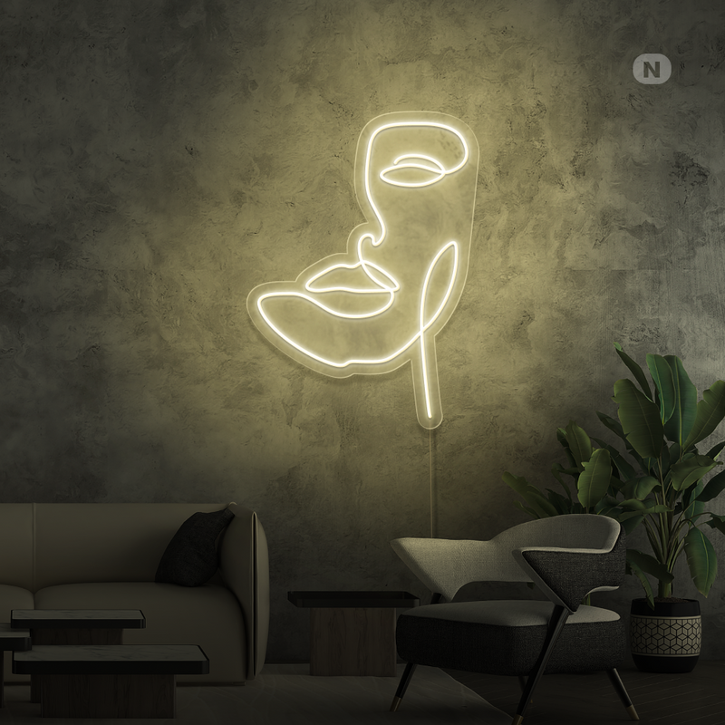 Sinal de néon Máscara