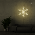 Sinal de néon Flocos de neve